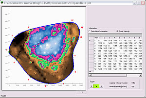 Screen shot of picus in operation